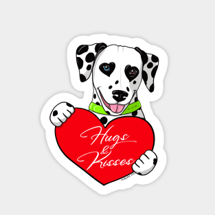 Dalmatian Hugs & Kisses Sticker